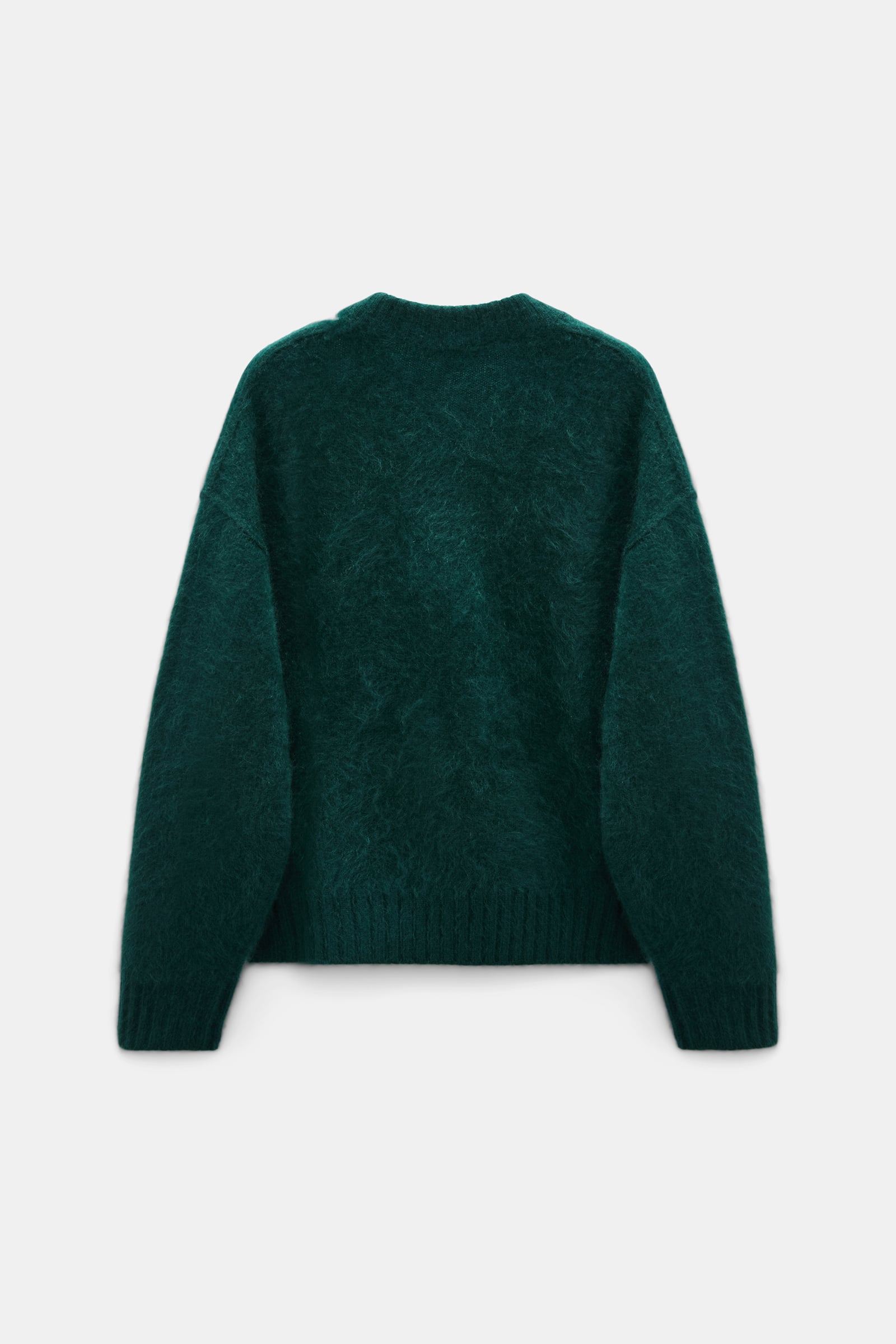 Dorothee Schumacher Fluffy Pullover mit V-Ausschnitt aus Merino und Kaschmir emerald Product Detail View