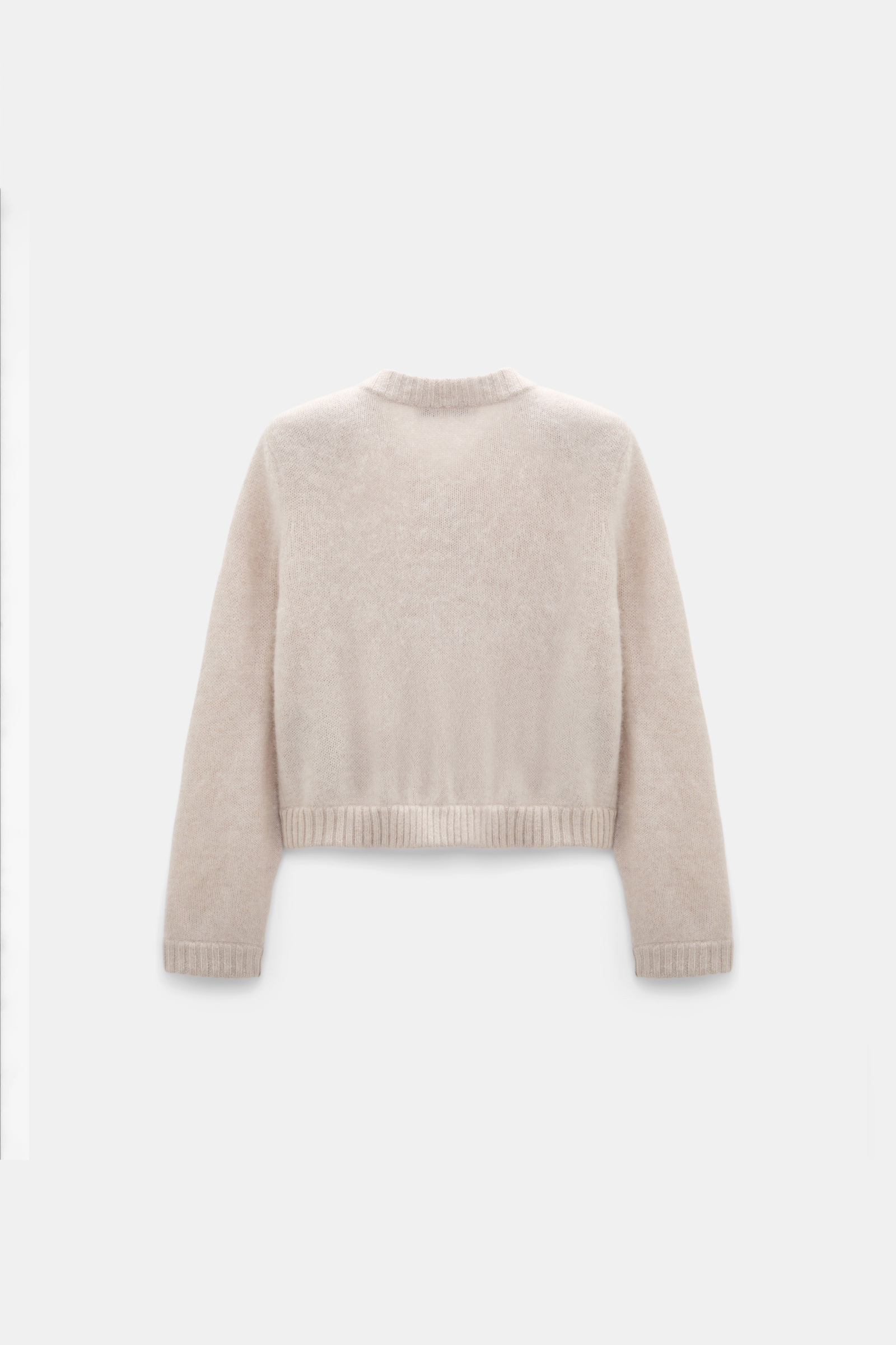 Dorothee Schumacher Fluffy knit cardigan with pockets almond Product Detail View