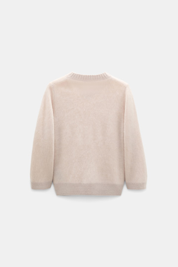 Dorothee Schumacher Fluffy knit V-neck pullover almond Product Detail View