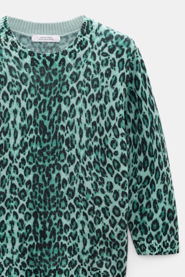 Dorothee Schumacher Merino-cashmere leopard print pullover leo allover green Product Detail View