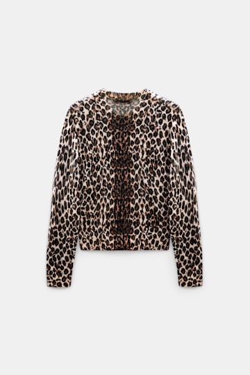 Dorothee Schumacher Merino-cashmere leopard print cardigan leo allover brown Product Detail View