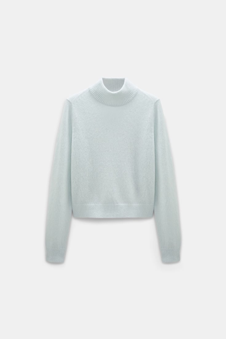 Dorothee Schumacher Cashmere turtleneck pullover mint Product Front View