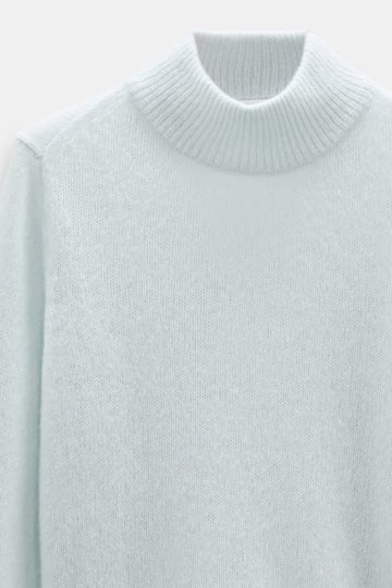Dorothee Schumacher Cashmere turtleneck pullover mint Product Detail View