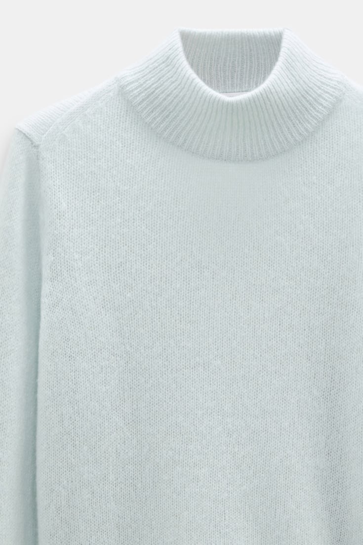 Dorothee Schumacher Cashmere turtleneck pullover mint Product Detail View