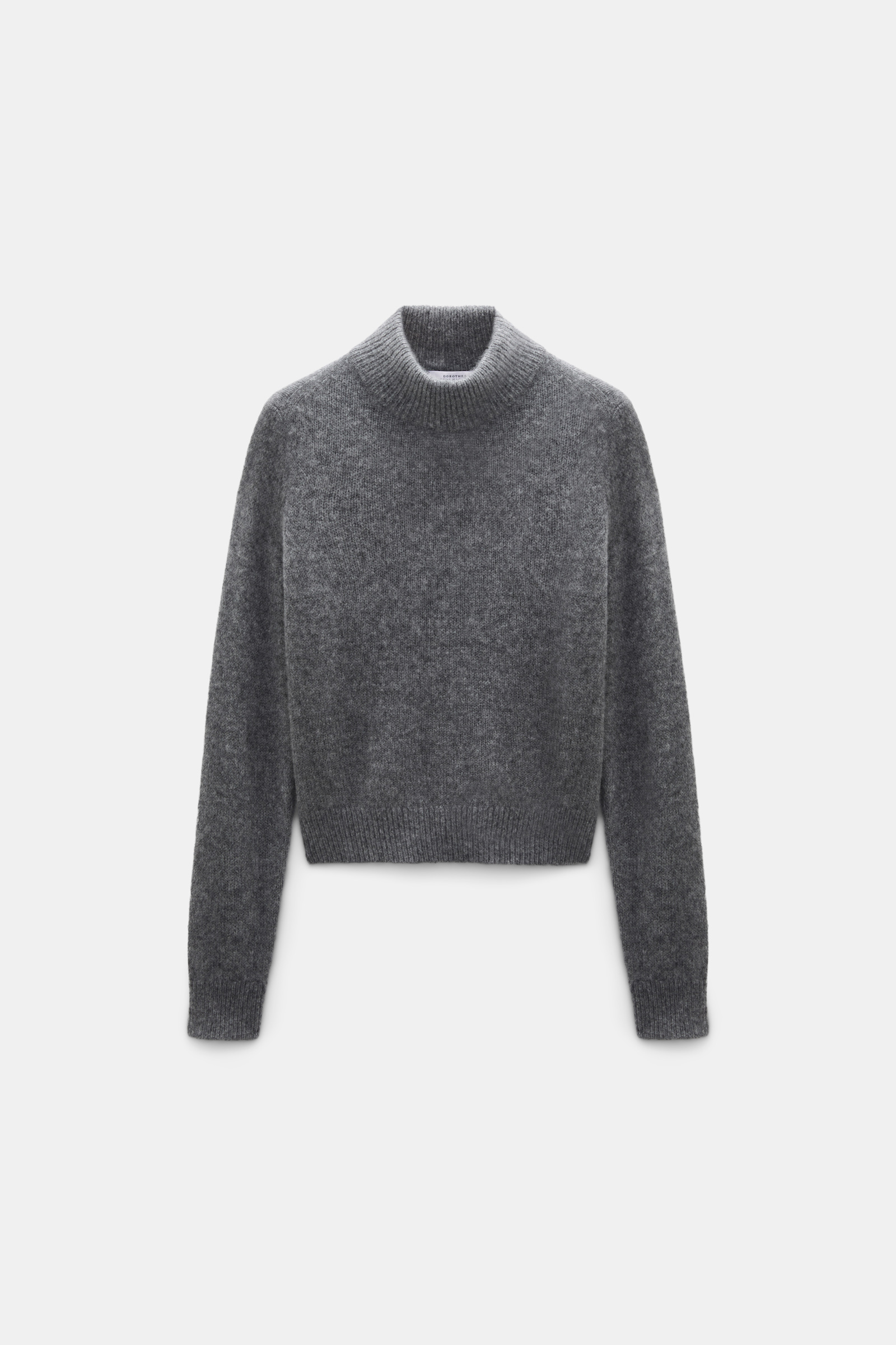 Dorothee Schumacher Cashmere turtleneck pullover stereo grey Product Front View