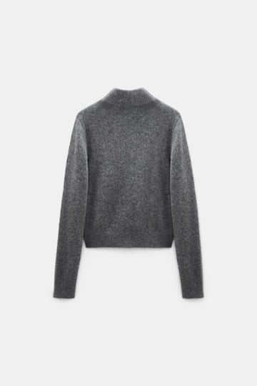 Dorothee Schumacher Cashmere turtleneck pullover stereo grey Product Detail View