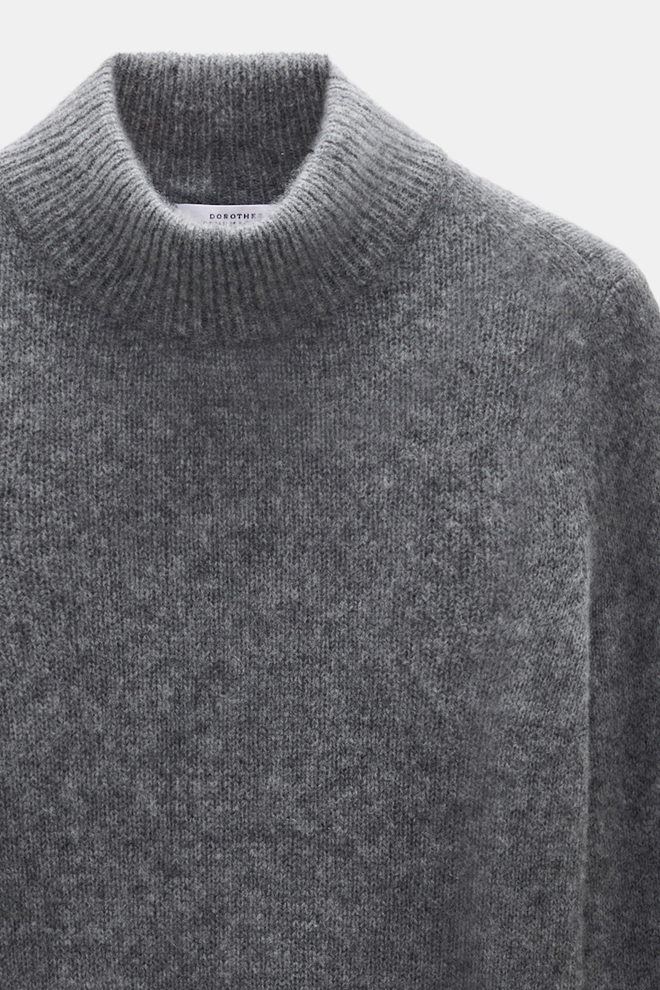 Dorothee Schumacher Cashmere turtleneck pullover stereo grey Product Detail View