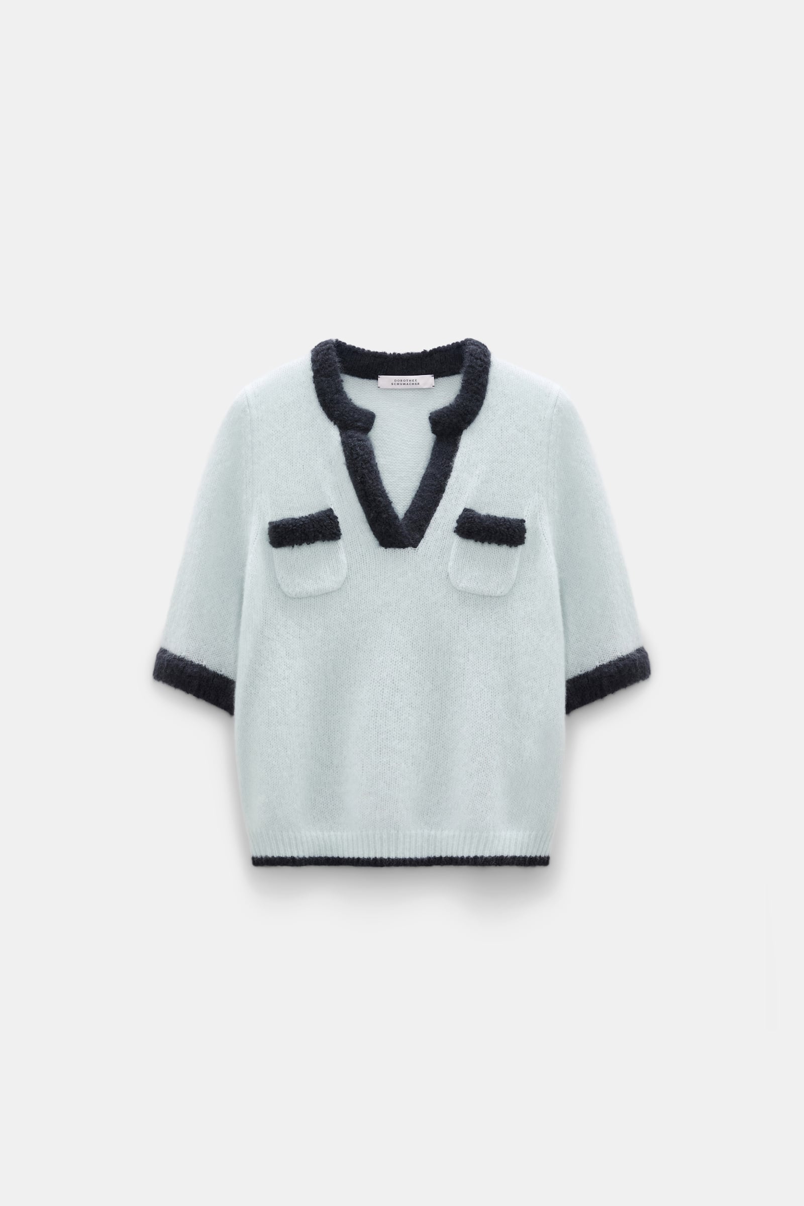Dorothee Schumacher Half-sleeve cashmere top mint Product Front View