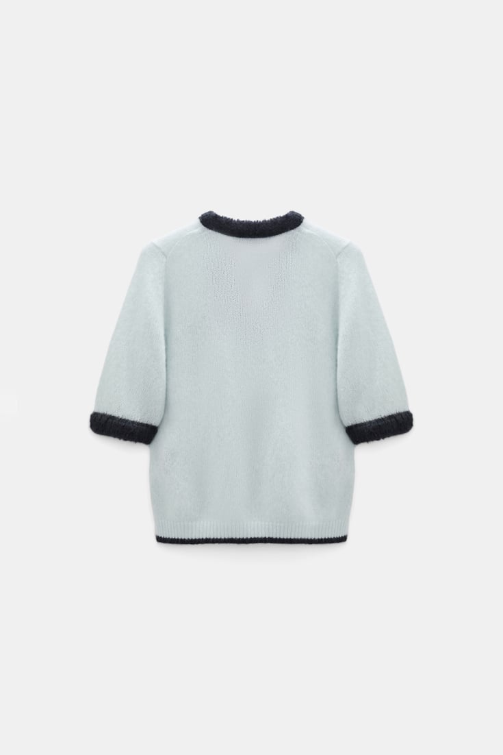 Dorothee Schumacher Half-sleeve cashmere top mint Product Detail View