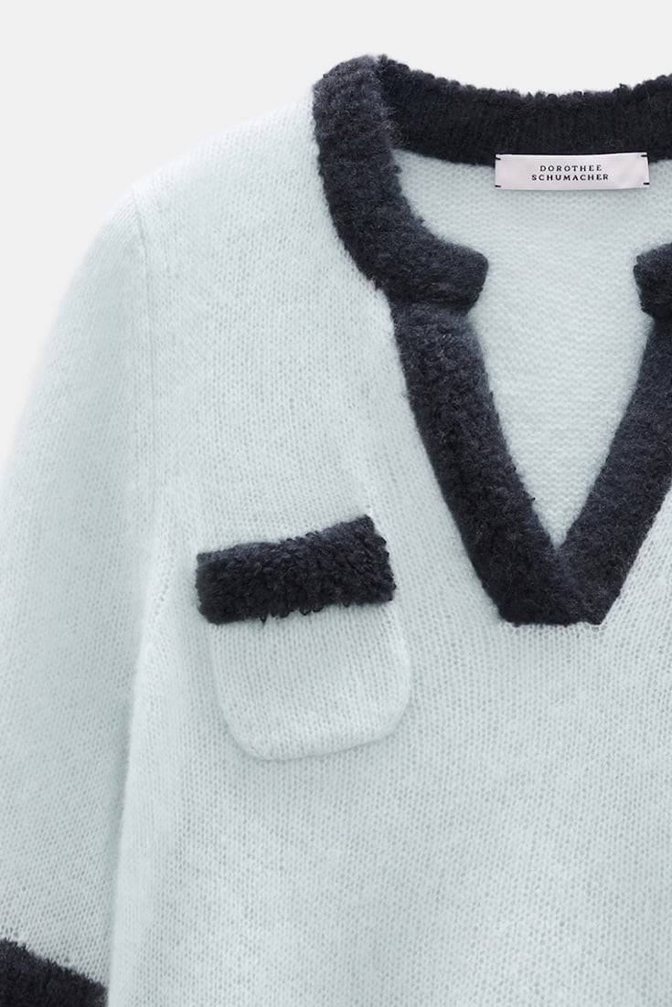 Dorothee Schumacher Half-sleeve cashmere top mint Product Detail View