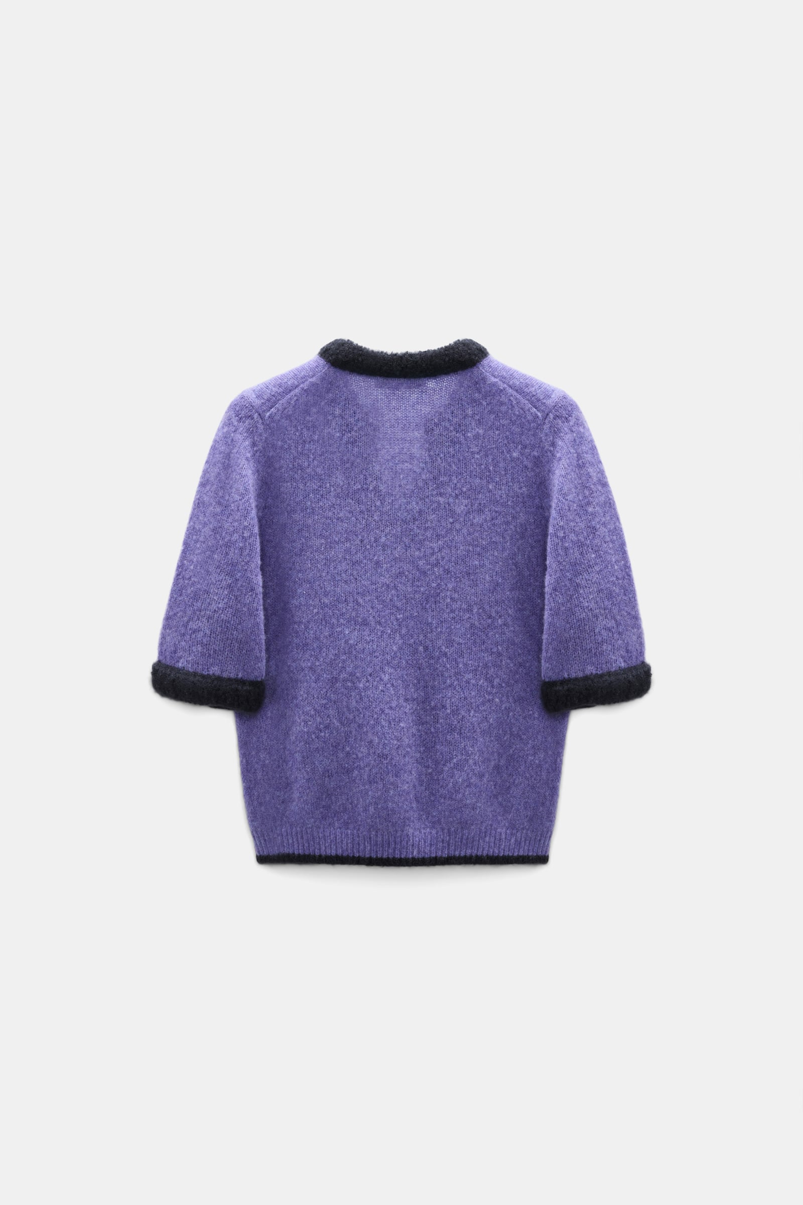 Dorothee Schumacher Half-sleeve cashmere top violet Product Detail View