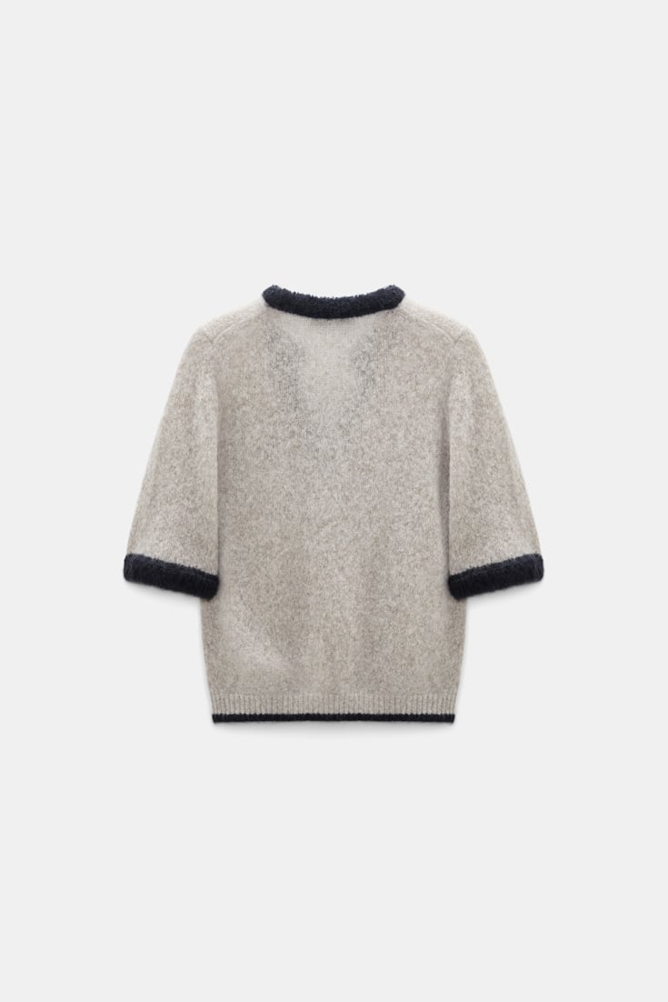 Dorothee Schumacher Half-sleeve cashmere top flash light Product Detail View