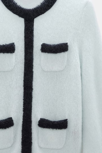 Dorothee Schumacher Cashmere cardigan-look pullover mint Product Detail View