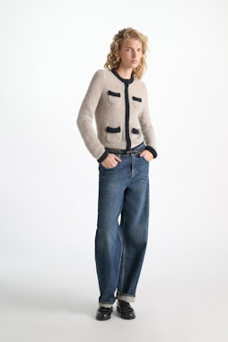 Dorothee Schumacher Pullover im Cardigan-Look aus Kaschmir flash light