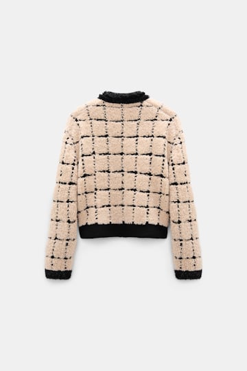 Dorothee Schumacher Checkered jacquard jacket pearl Product Detail View
