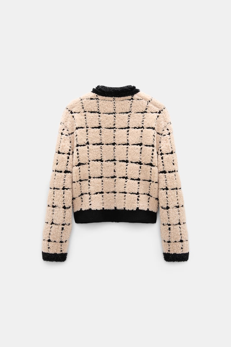 Dorothee Schumacher Karierte Jacquard-Jacke pearl Product Detail View