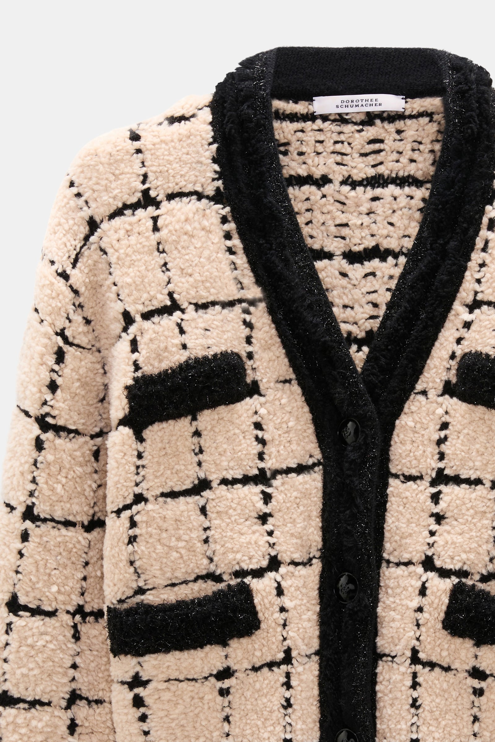 Dorothee Schumacher Karierte Jacquard-Jacke pearl Product Detail View