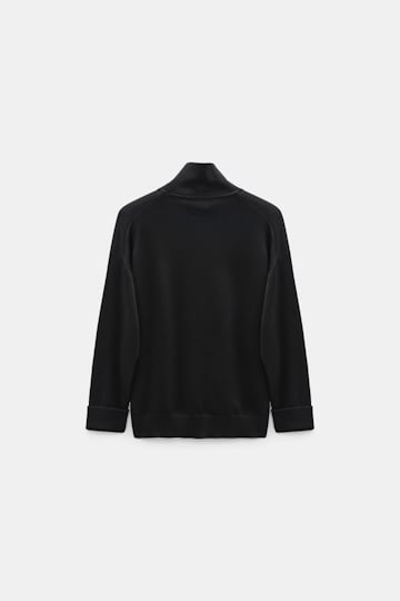 Dorothee Schumacher Lustrous turtleneck pullover vinyl black Product Detail View