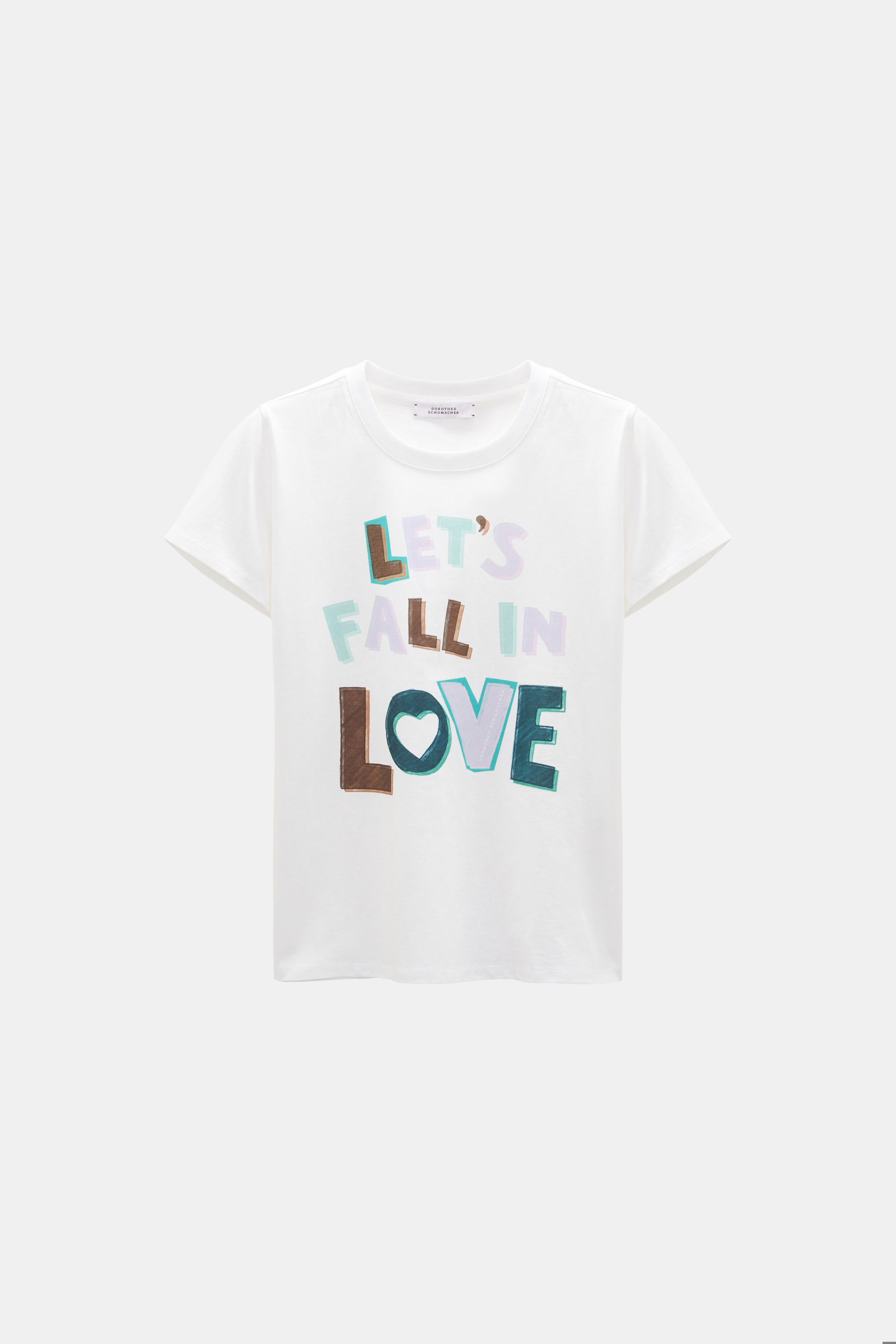 Dorothee Schumacher LET'S FALL IN LOVE T-Shirt camellia white Product Front View