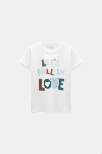 Dorothee Schumacher LET'S FALL IN LOVE T-Shirt camellia white Product Front View