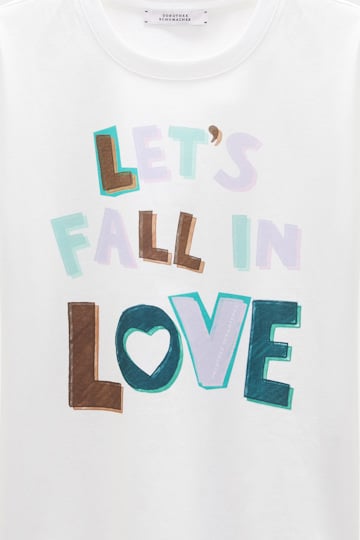 Dorothee Schumacher LET'S FALL IN LOVE T-Shirt camellia white Product Detail View