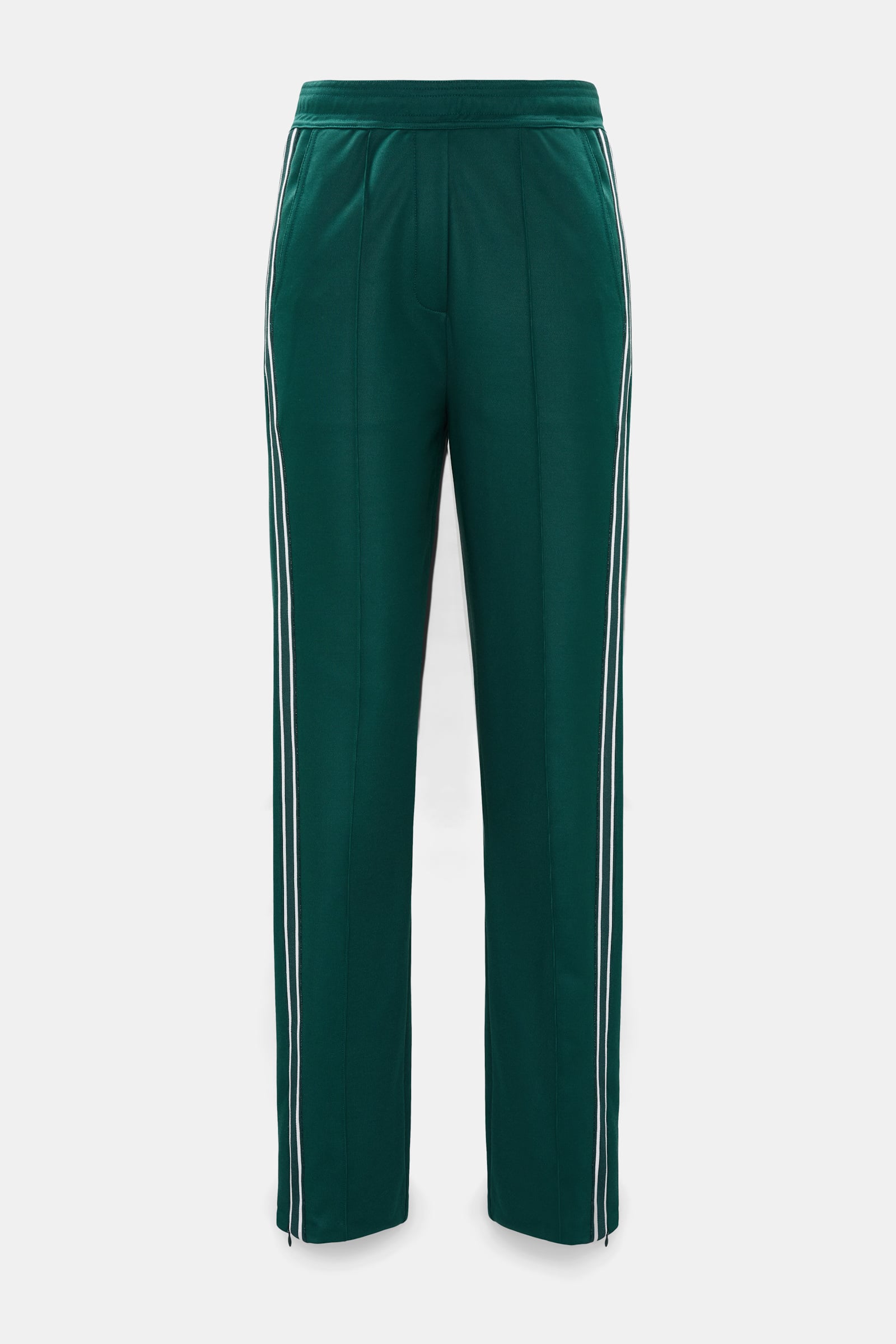 Dorothee Schumacher Trackpants mit gestricktem Seitenstreifen emerald Product Front View