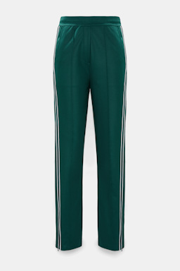 Dorothee Schumacher Trackpants mit gestricktem Seitenstreifen emerald
