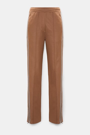 Dorothee Schumacher Trackpants mit gestricktem Seitenstreifen almond Product Front View