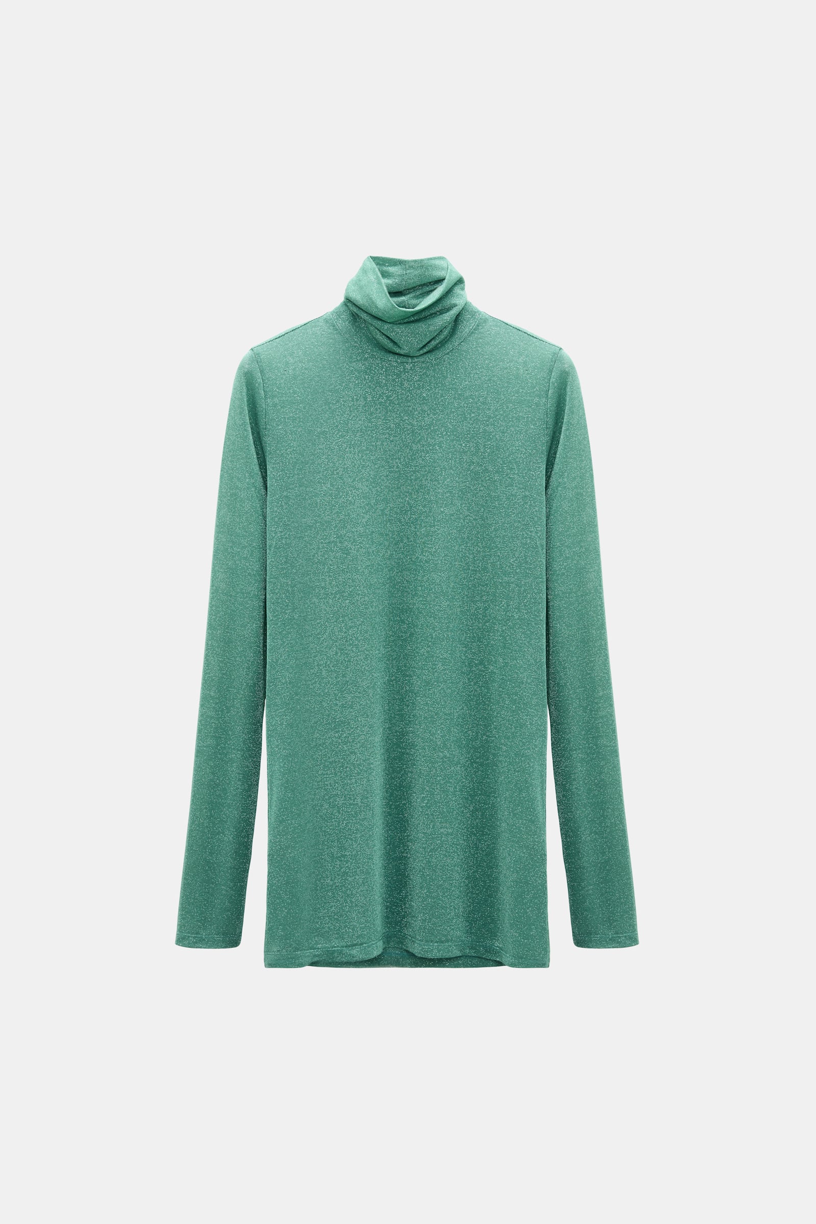 Dorothee Schumacher Rollkragen aus Lurex-Jersey emerald Product Front View
