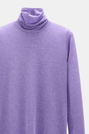 Dorothee Schumacher Rollkragen aus Lurex-Jersey violet Product Detail View