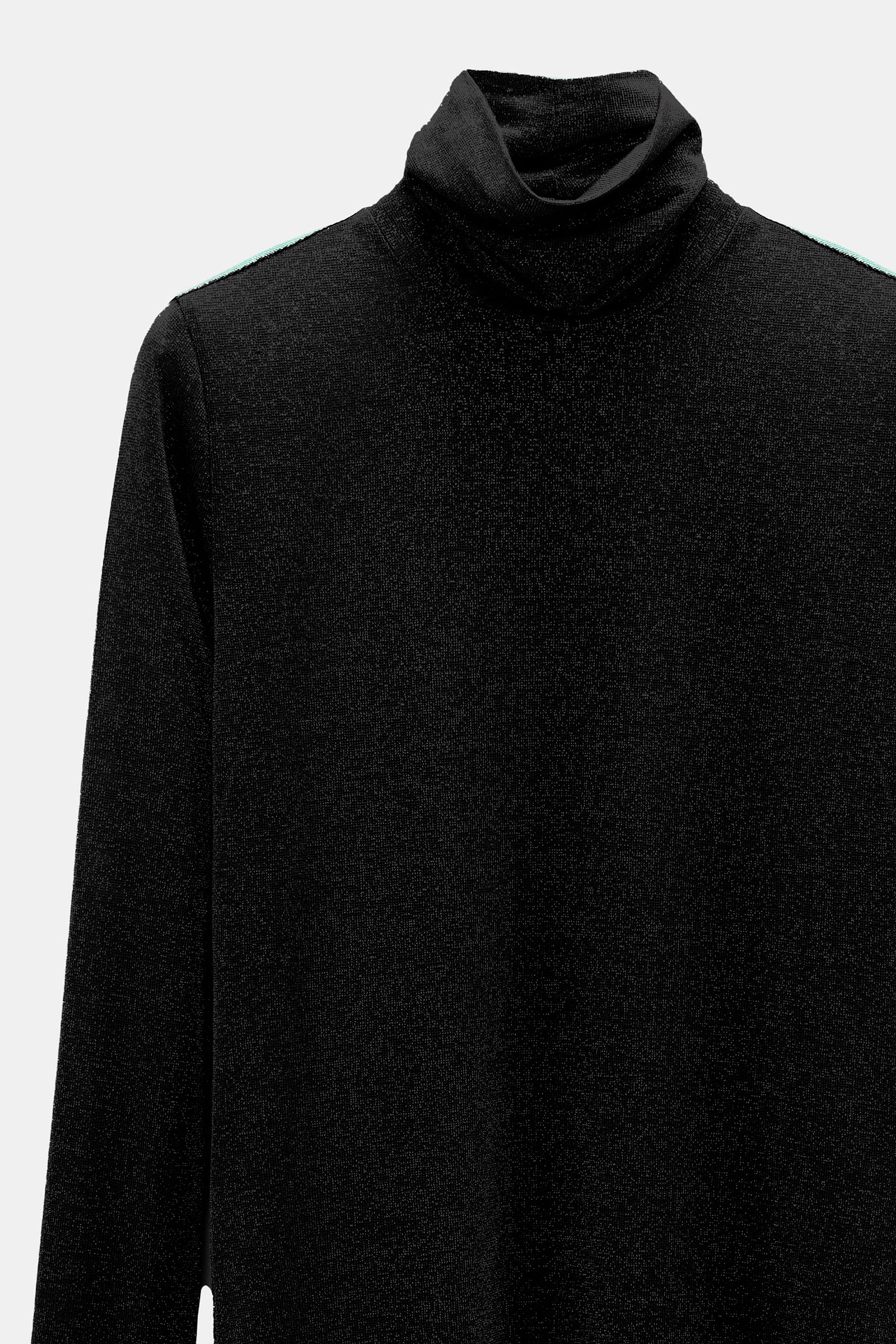 Dorothee Schumacher Rollkragen aus Lurex-Jersey vinyl black Product Detail View