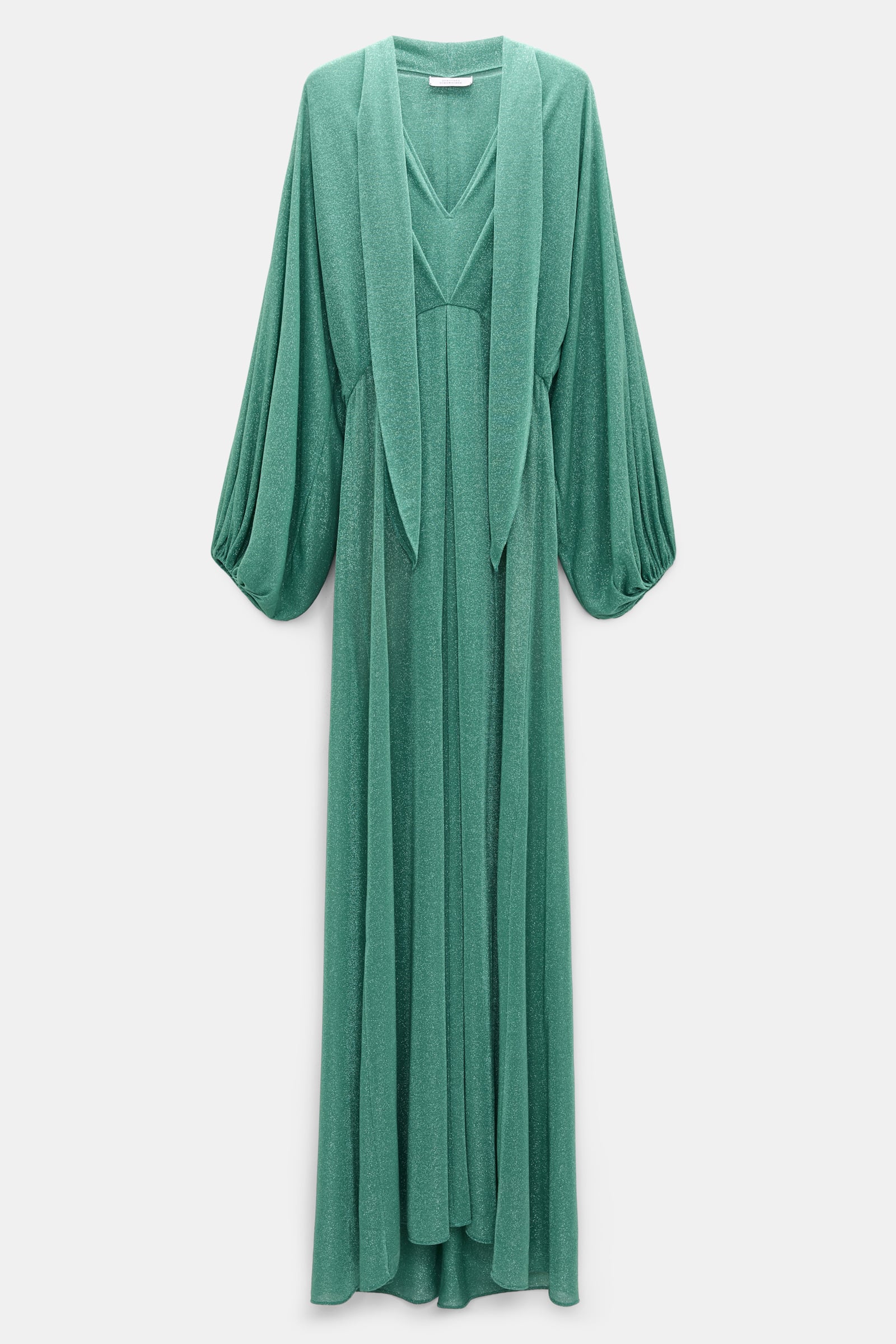 Dorothee Schumacher Bodenlanges Kleid aus Lurex-Jersey emerald Product Front View