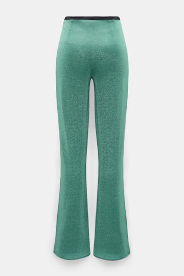Dorothee Schumacher Lurex-jersey pants emerald Product Detail View