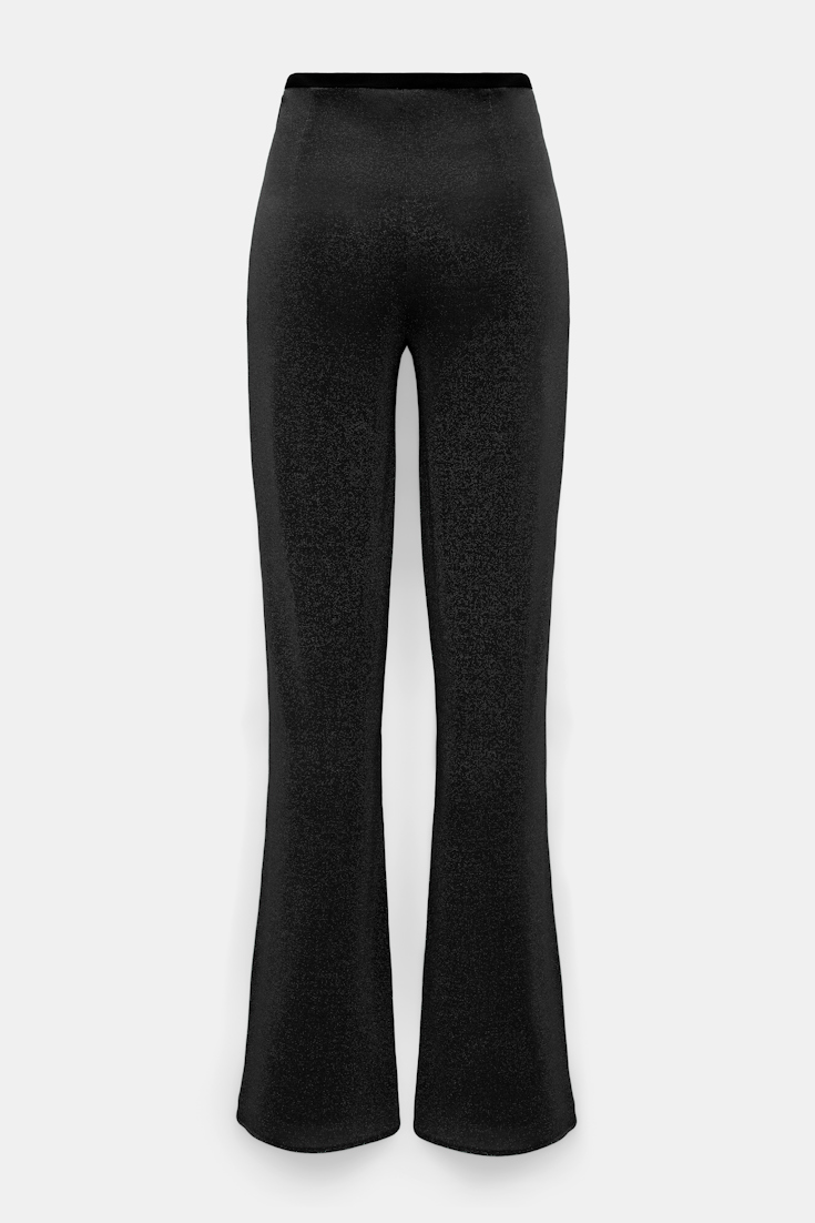 Dorothee Schumacher Hose aus Lurex-Jersey vinyl black Product Detail View
