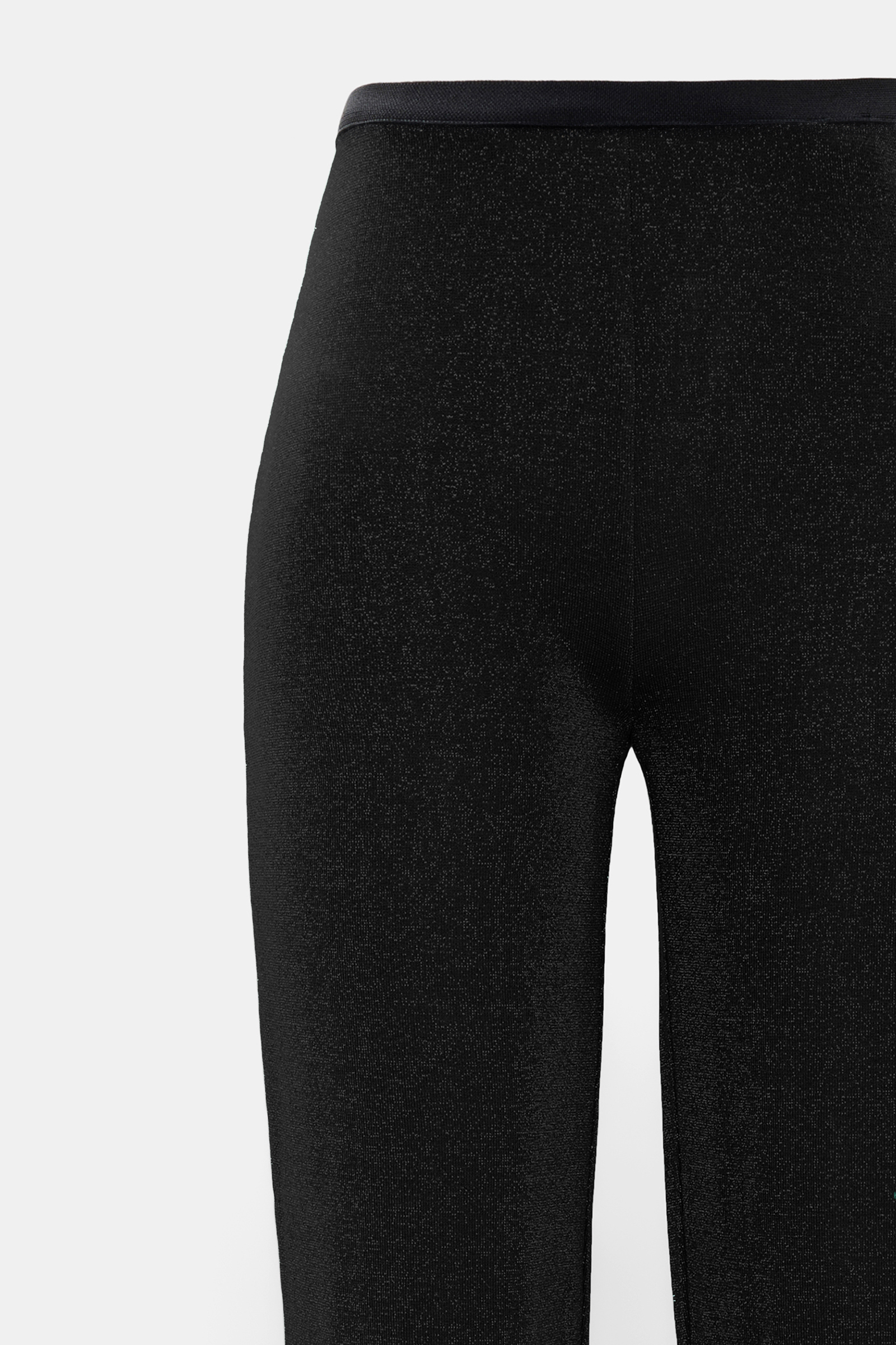 Dorothee Schumacher Hose aus Lurex-Jersey vinyl black Product Detail View