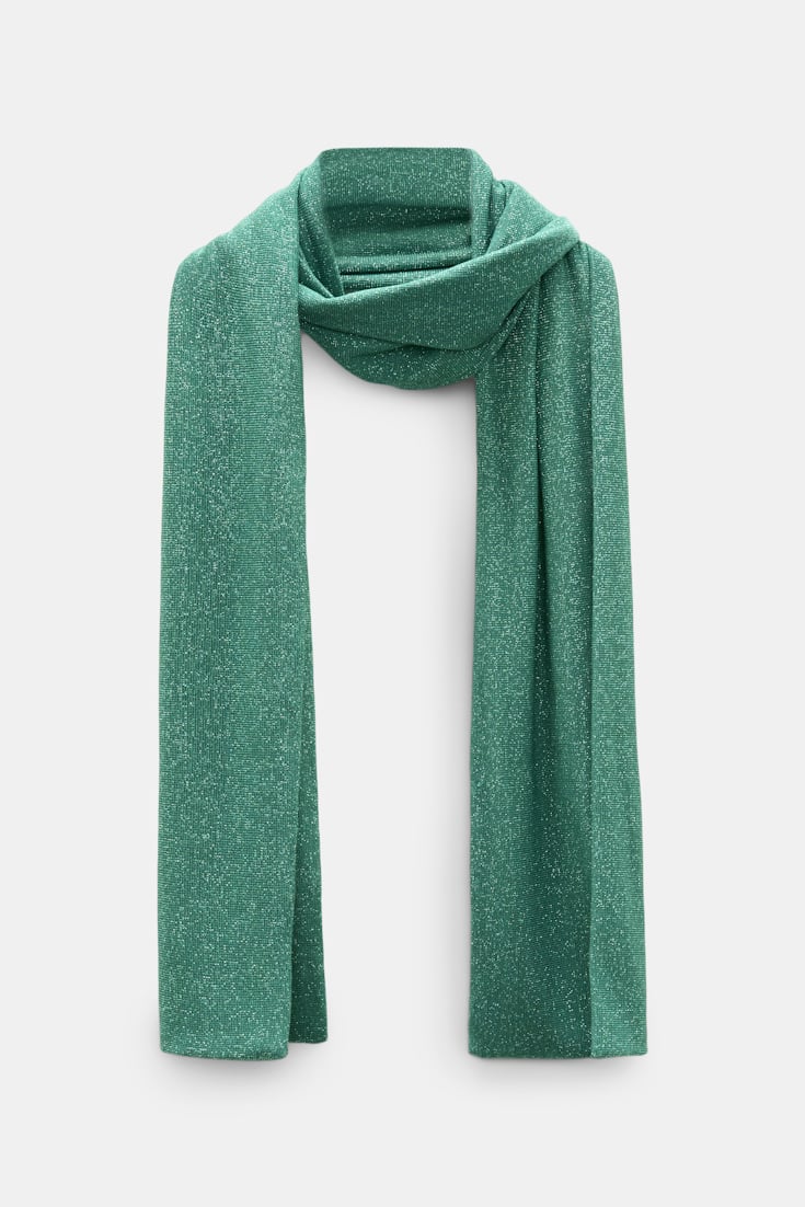 Dorothee Schumacher Schal aus Lurex-Jersey emerald Product Front View