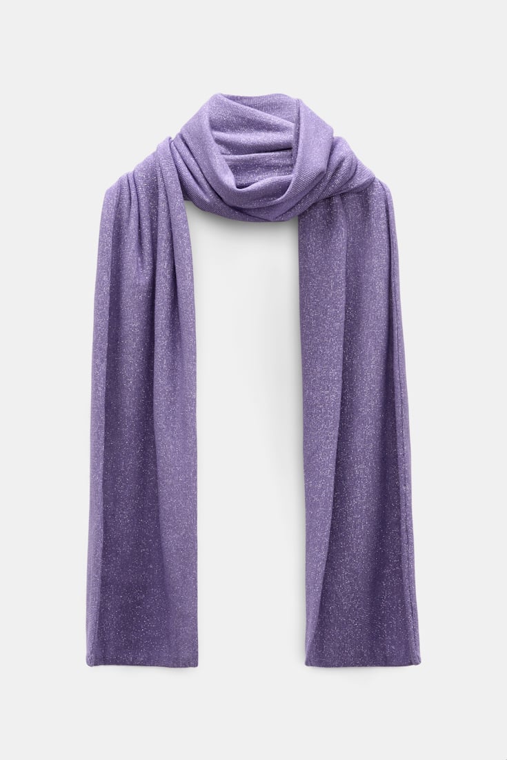 Dorothee Schumacher Schal aus Lurex-Jersey violet Product Front View
