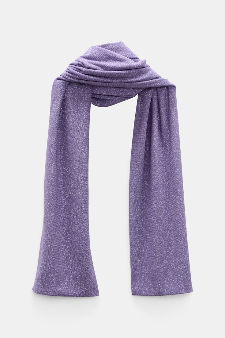 Dorothee Schumacher Schal aus Lurex-Jersey violet Product Detail View