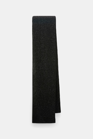 Dorothee Schumacher Lurex-jersey scarf vinyl black Product Detail View