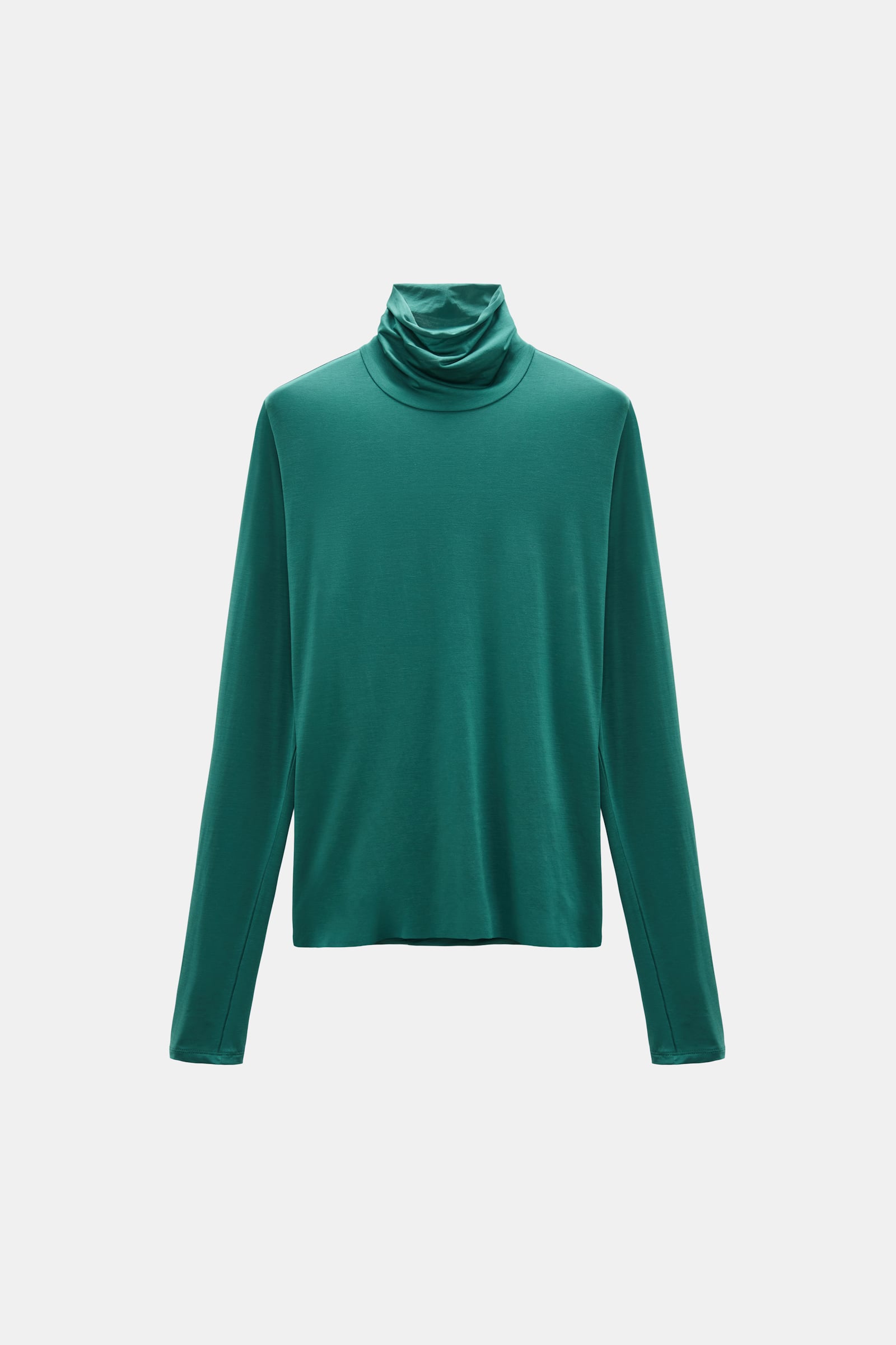 Dorothee Schumacher Glänzender Rollkragen mit langem Arm emerald Product Front View