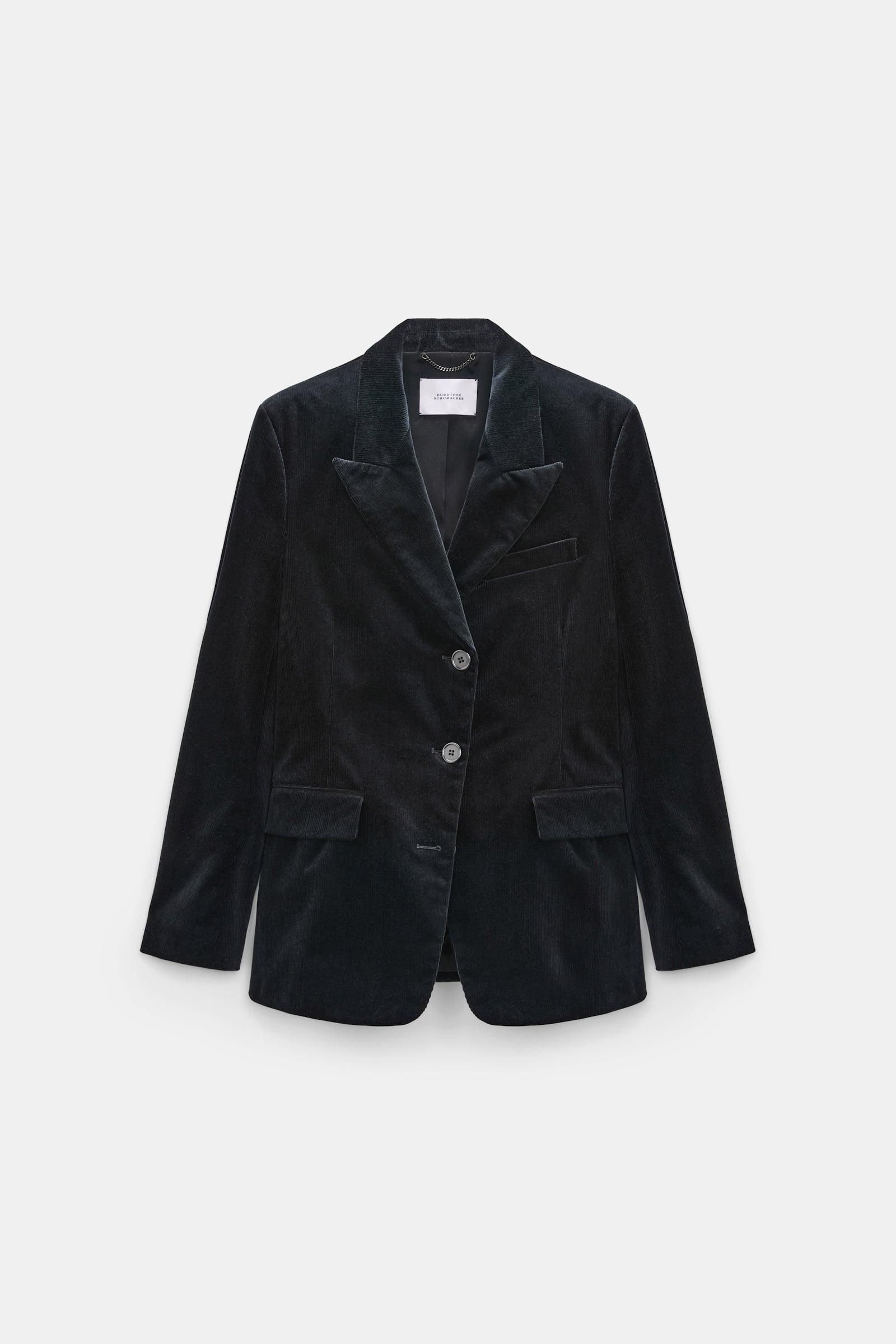 Dorothee Schumacher Cord-Blazer vinyl black Product Front View