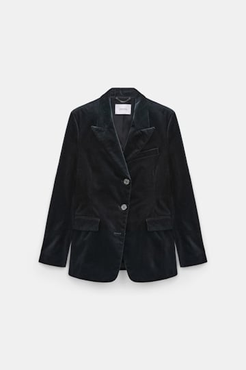 Dorothee Schumacher Cord-Blazer vinyl black Product Front View