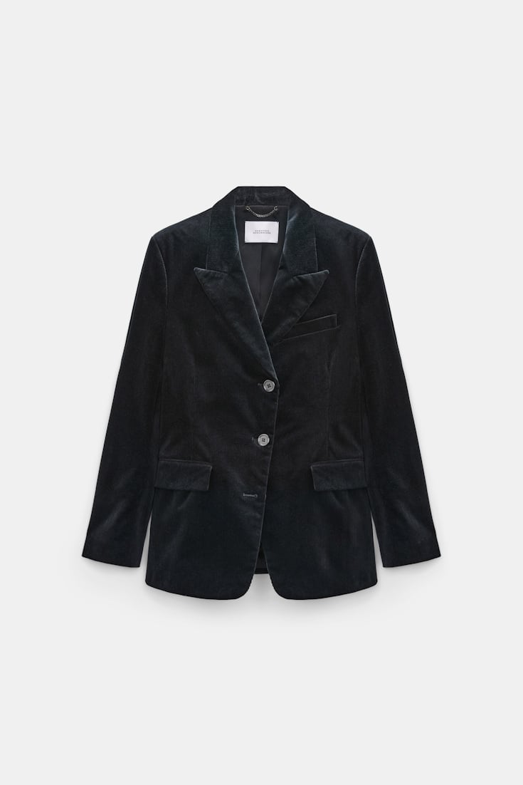 Dorothee Schumacher Cord-Blazer vinyl black Product Front View