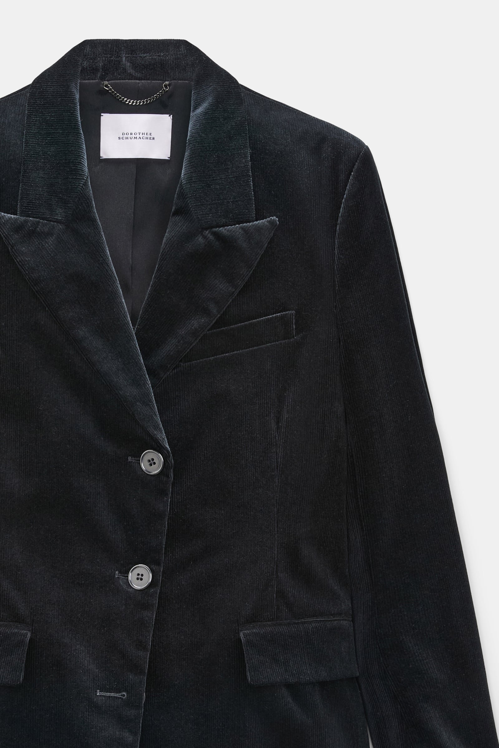 Dorothee Schumacher Cord-Blazer vinyl black Product Detail View