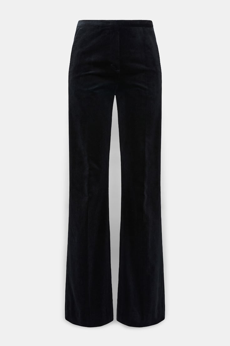 Dorothee Schumacher Cord-Hose vinyl black Product Front View