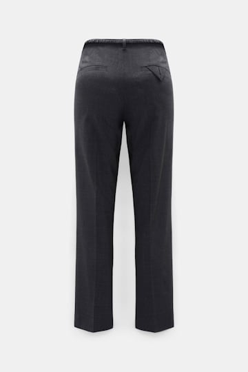 Dorothee Schumacher Lightweight wool belted cigarette pants vinyl black Product Detail View