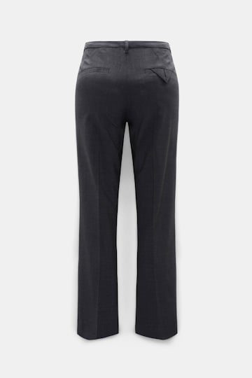 Dorothee Schumacher Lightweight wool belted cigarette pants vinyl black Product Detail View