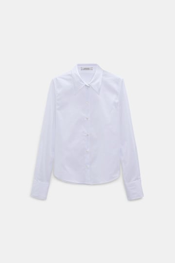 Dorothee Schumacher Cropped poplin blouse pure white Product Detail View