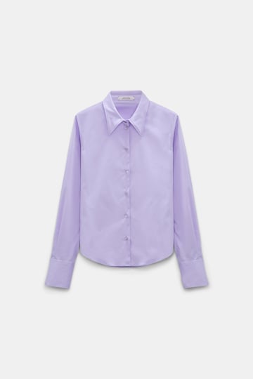 Dorothee Schumacher Cropped poplin blouse lilac Product Detail View