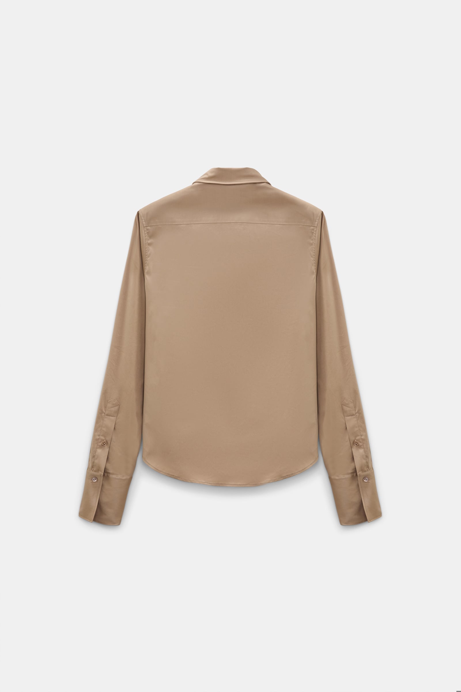 Dorothee Schumacher Cropped Bluse aus Stretch-Popeline almond Product Detail View